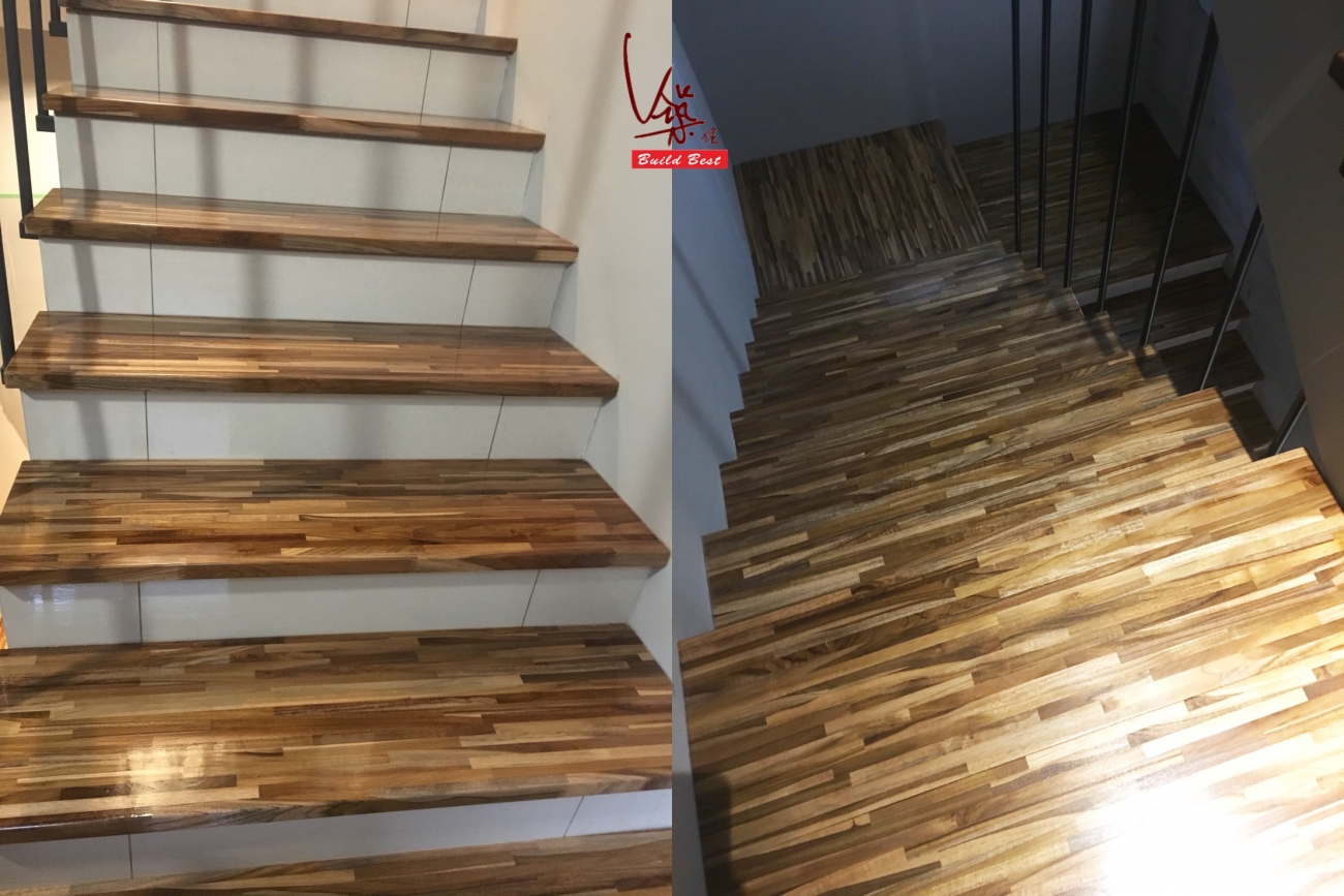 選擇使用: 柚木集成 實木踏板